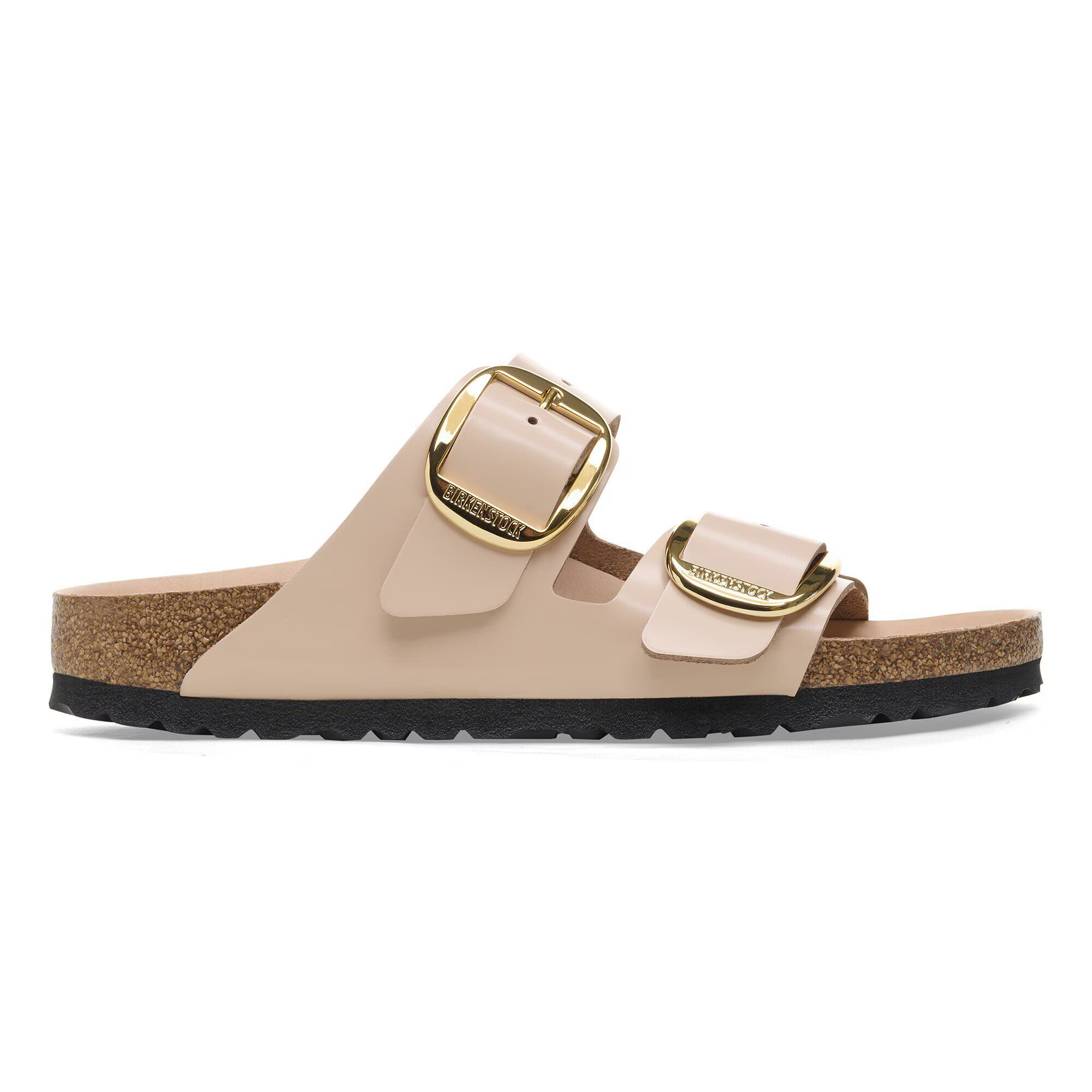 Ciabatta in vernice ARIZONA BIG BUCKLE 1026553 SHINE NEW BEIGE BIRKENSTOCK Shine new beige 