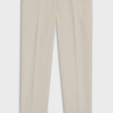 Pantaloni fit affusolato in seersucker di cotone elasticizzato 50561904 10279134 01 286 BOSS Open beige 