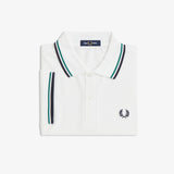 Polo manica corta M3600 02C FRED PERRY Snowwht/sgrn/nvy 