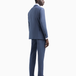 Abito slim fit in lana EM000030 TE10412 OB005 EMPORIO ARMANI Blu medio melange 