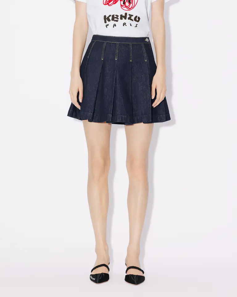 Gonna in jeans FE52DJ2796B1 DM KENZO Rinse blue denim 