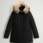 Arctic Parka in Ramar Cloth con pelliccia removibile CFWWOU0538FRUT0001 BLK WOOLRICH Black 