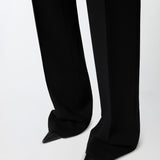 Pantaloni eleganti svasati in cady tecnico 104690A213 Z99 PINKO Nero limousine 