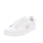 Sneaker in pelle e gomma B6312 T31 FRED PERRY White/milano/gold 