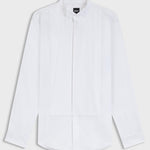 Camicia con collo in piedi e polso da gemelli 50550662 10272509 01 100 BOSS White 