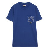 T-Shirt manica corta RRU90048 CK88 2312 C0083 ROY ROGER'S French navy 