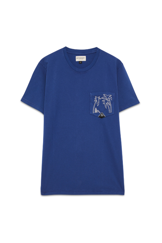 T-Shirt manica corta RRU90048 CK88 2312 C0083 ROY ROGER'S French navy 