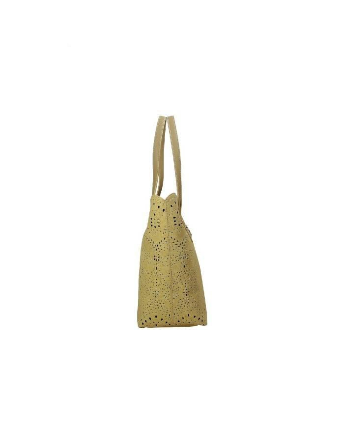 Borsa mezzaluna in canvas sangallo 12401910 492 ERMANNO FIRENZE Sand 