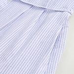 Chemisier in cotone seersucker elasticizzato CFWWDR0186FRUT4070 31010 WOOLRICH Blue stripe 