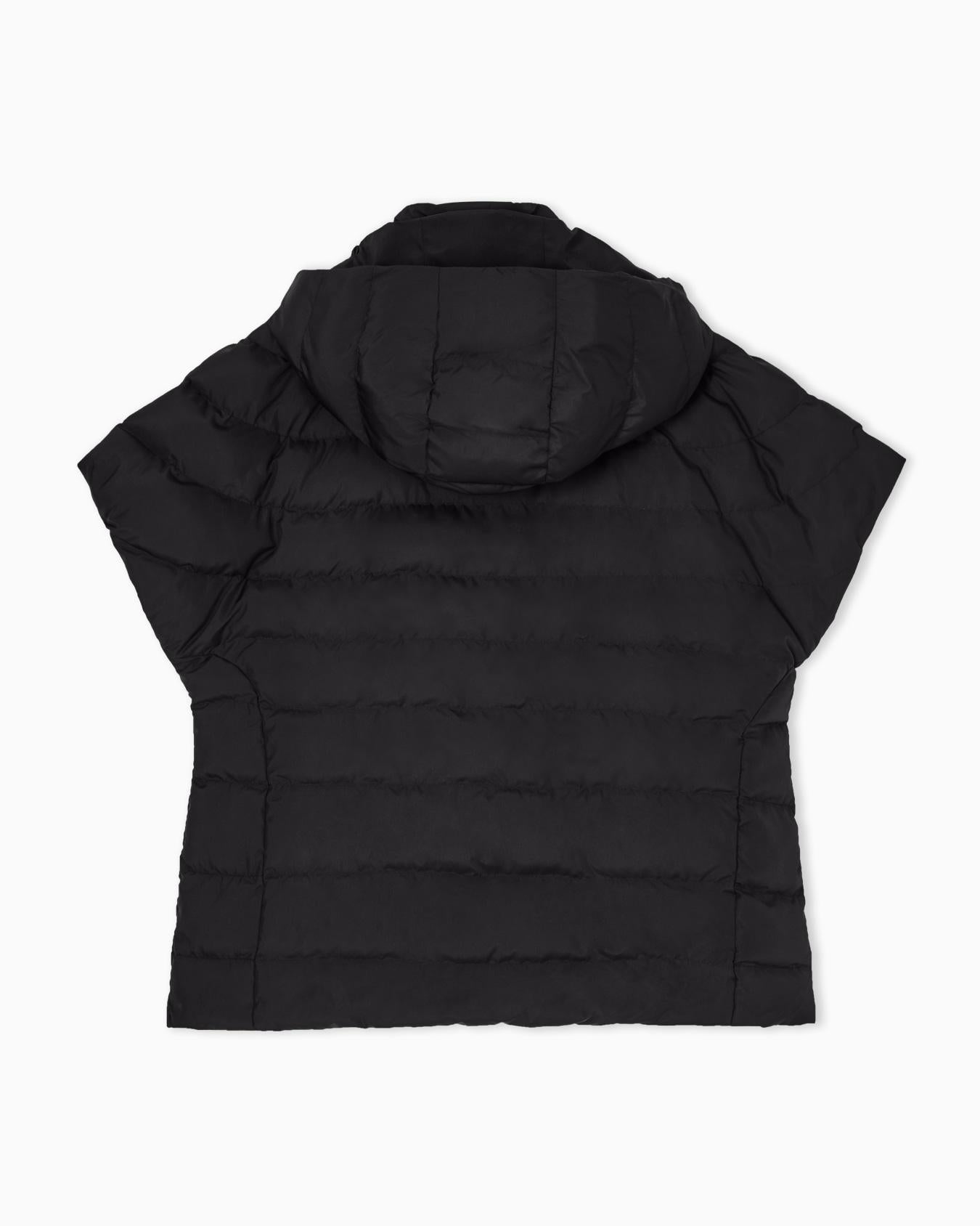 Cappa imbottita packable in nylon leggero 7W000477 AF12476 UC001 EA7 Black 