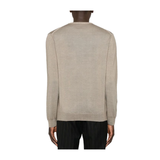 Maglia girocollo CFWOKN0277MRUF0775 8925 WOOLRICH Feather beige 