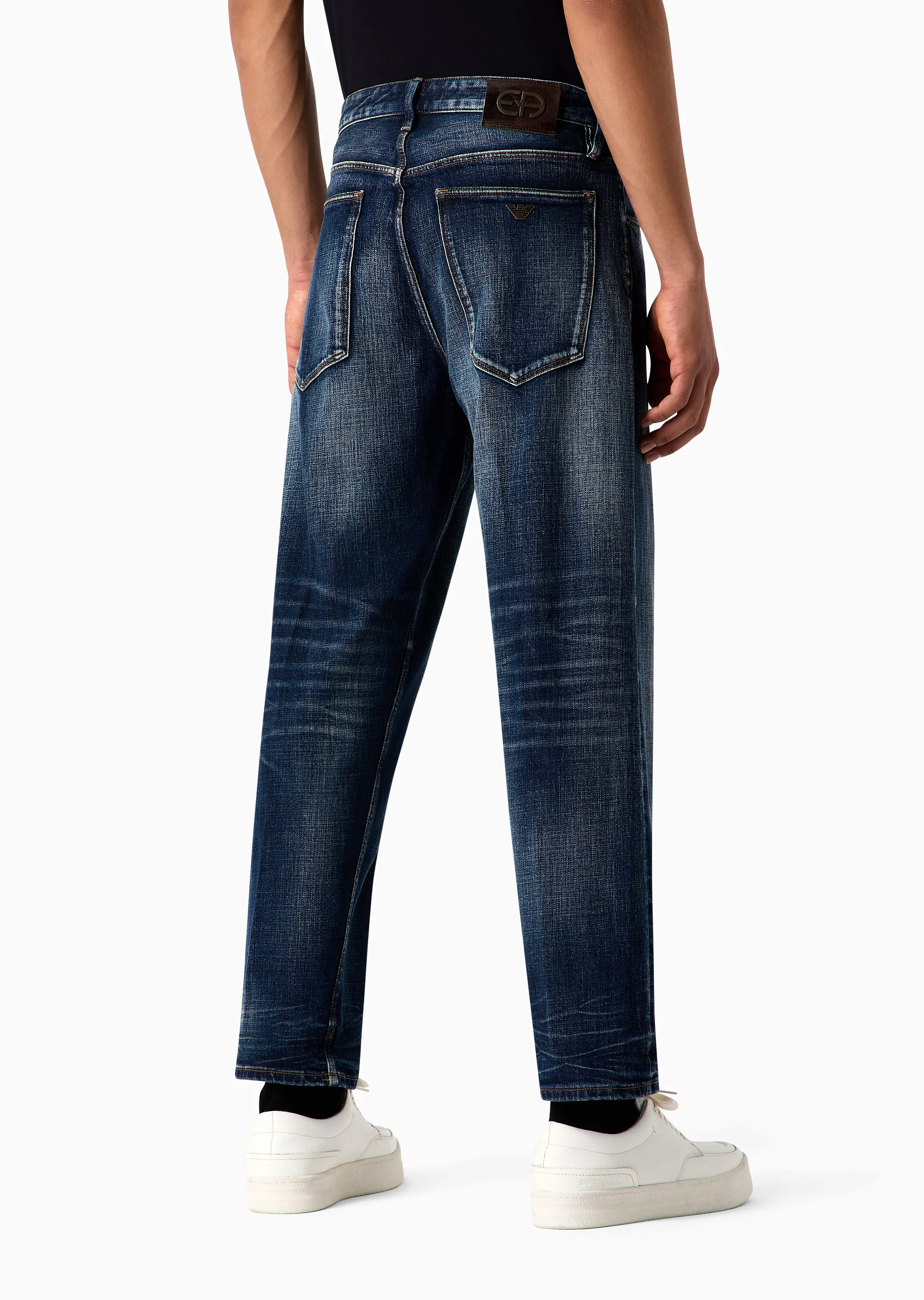 Jeans loose fit in denim selvedge Denim Lab 6R1J69 1DQTZ 0942 EMPORIO ARMANI Blue denim medium 