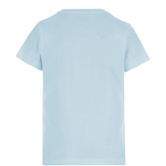 T-Shirt con logo 100355A339 E87 PINKO Azzurro arona 