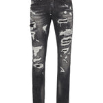 Jeans slim fit effetto used MDT4011 PDE004N 02 02RX PHILIPP PLEIN Riot black 