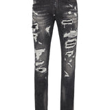 Jeans slim fit effetto used MDT4011 PDE004N 02 02RX PHILIPP PLEIN Riot black 