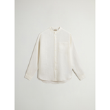 Camicia in lino CFWOSI2034MRUT5284 8270 WOOLRICH Arctic white 