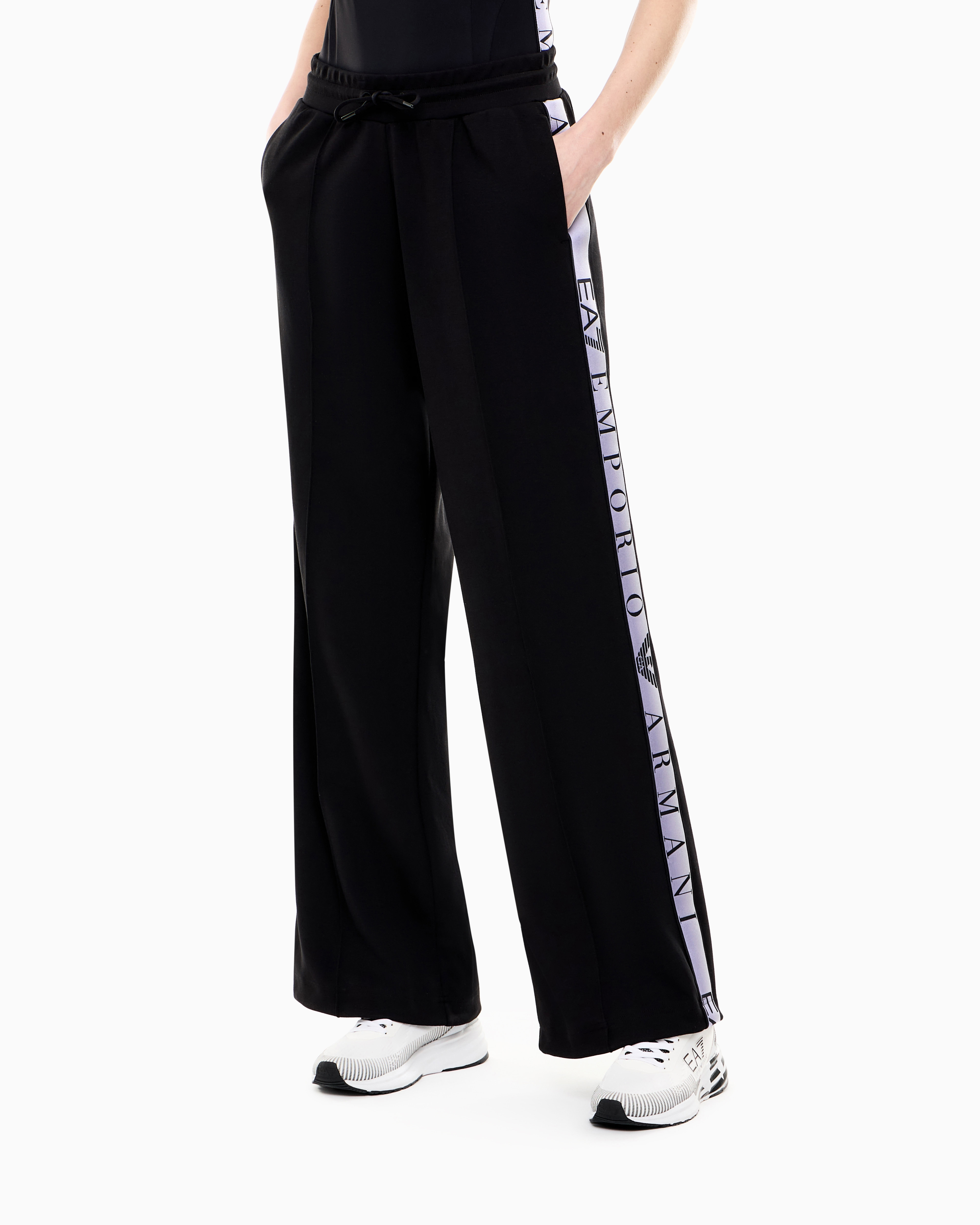Pantalone in jersey logato 7W001155 AF12501 UC001 EA7 Black 