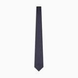Cravatta in pura seta effetto ottoman 340075 2R600 00035 EMPORIO ARMANI Blu navy 