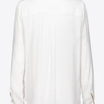 Camicia misto seta con taschini 1G187Z8889 Z05 PINKO White 