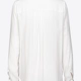 Camicia misto seta con taschini 1G187Z8889 Z05 PINKO White 