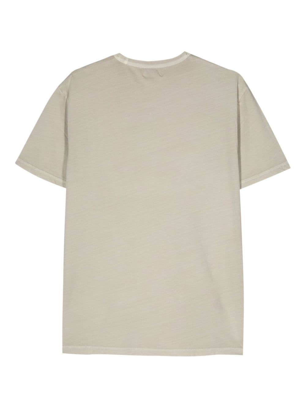 T-shirt tinta in capo in puro cotone con stampa CFWOTE0127MRUT3708 621 WOOLRICH Sage 