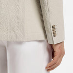 Giacca slim fit in seersucker di cotone elasticizzato 50561894 10279134 01 286 BOSS Open beige 