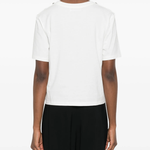 T-Shirt manica corta con applicazione D48EL027EE5 MF010 ERMANNO FIRENZE White 