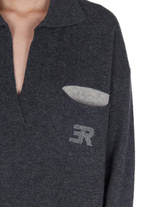 Maglia in lana D47EM022EO4 MFA98 ERMANNO FIRENZE Antracite 