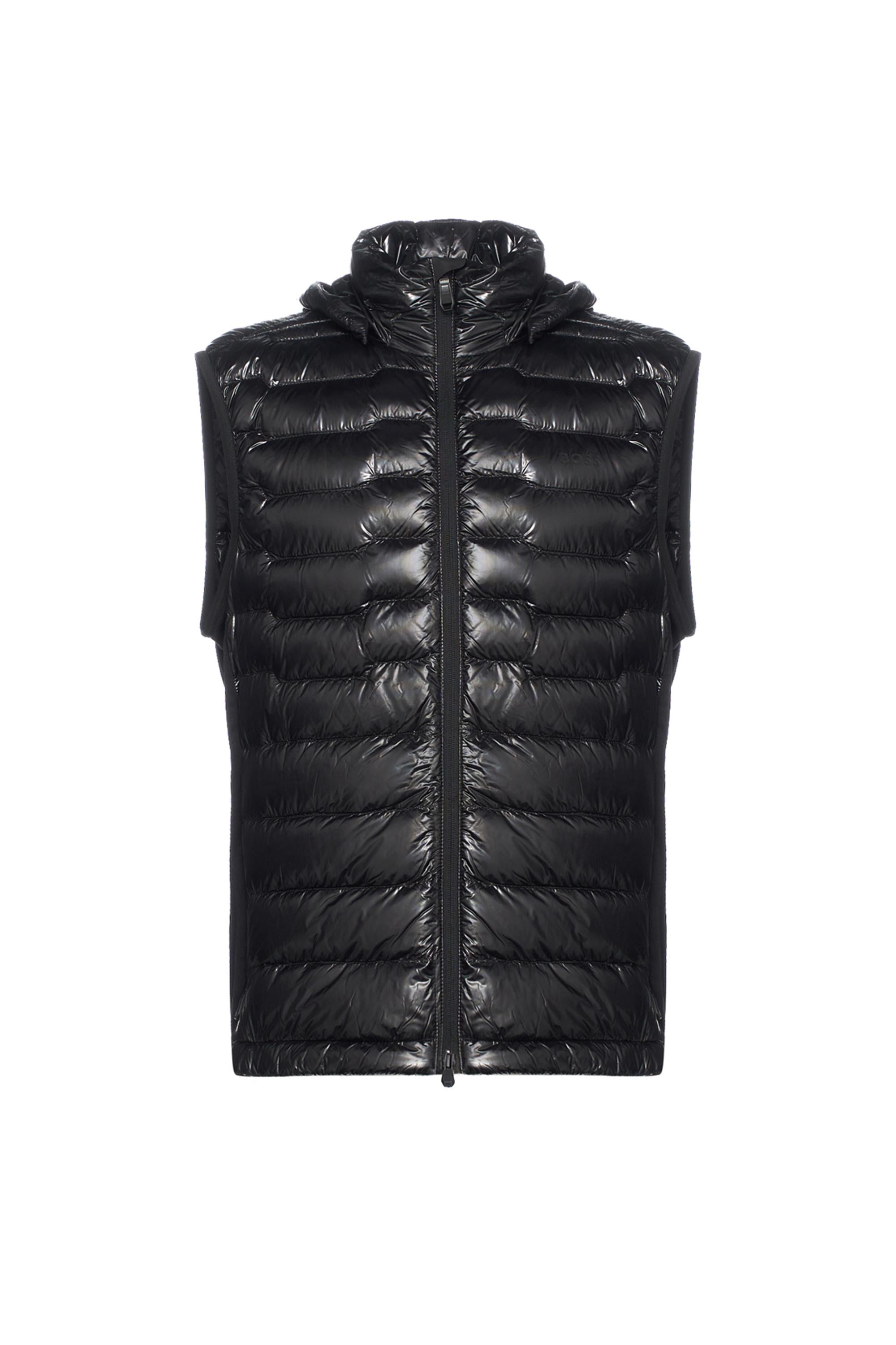 Gilet in tessuto tecnico 50541303 10252629 01 001 BOSS Black 