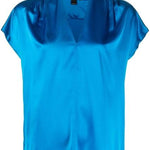 Blusa in seta 100376ZR64 F71 PINKO Light blue 