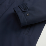 Giaccone con cappuccio CFWOOU0928MRUT3339 3989 WOOLRICH Melton blue 