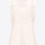 Top jacquard logato con pizzo 100123A01P N96 PINKO White 
