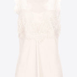 Top jacquard logato con pizzo 100123A01P N96 PINKO White 