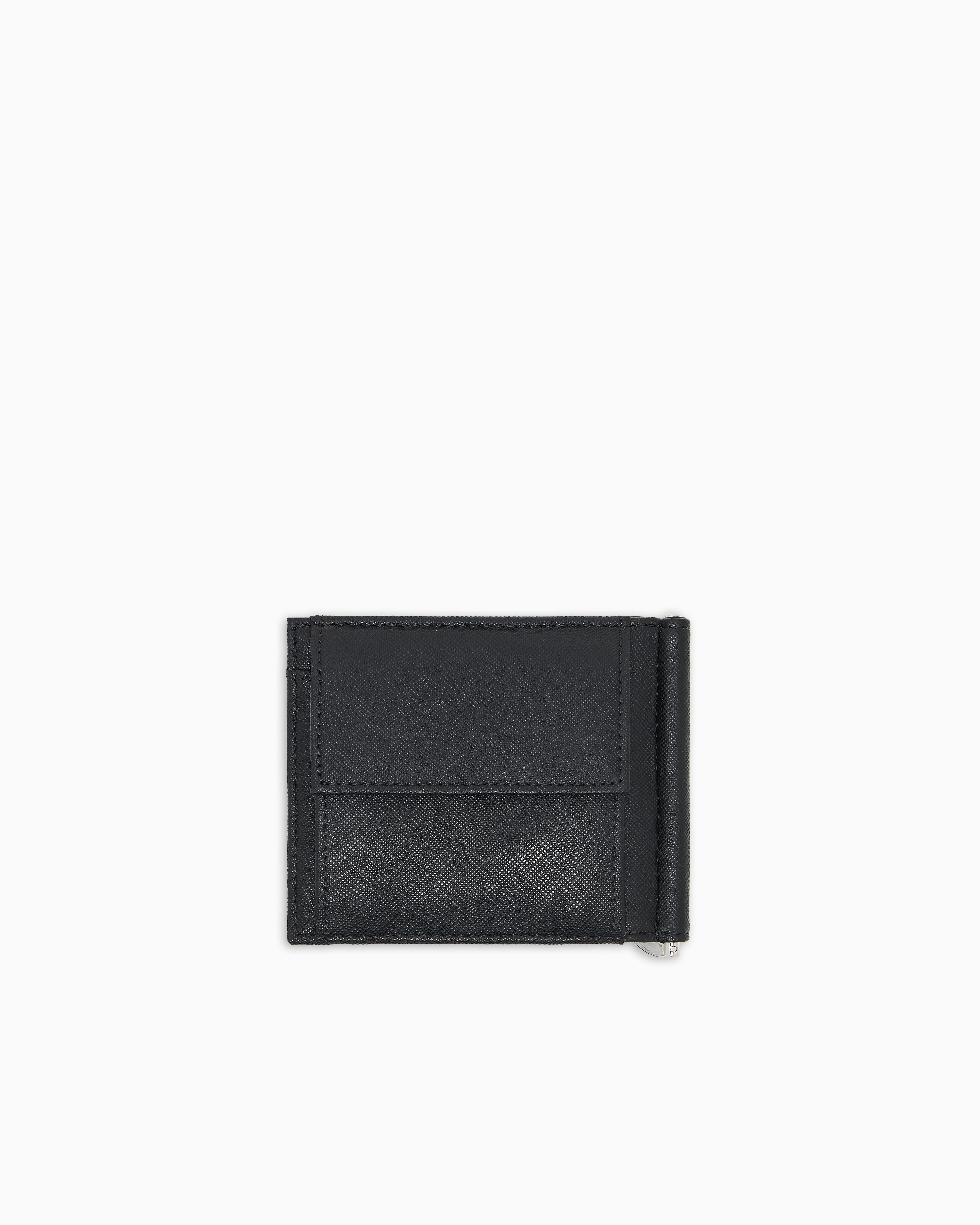 Portafoglio il pelle effetto saffiano Y4R502 Y138E 81072 EMPORIO ARMANI Black 