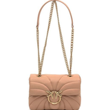 Borsa in pelle 100039A1EX C79Q PINKO Rosa toast 