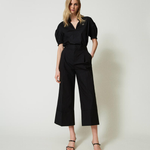 Pantaloni cropped 241TT2073 00006 TWIN SET Nero 