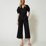 Pantaloni cropped 241TT2073 00006 TWIN SET Nero 