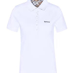 Polo manica corta con inserti tartan LML0634 LML WH33 BARBOUR White/hessian 