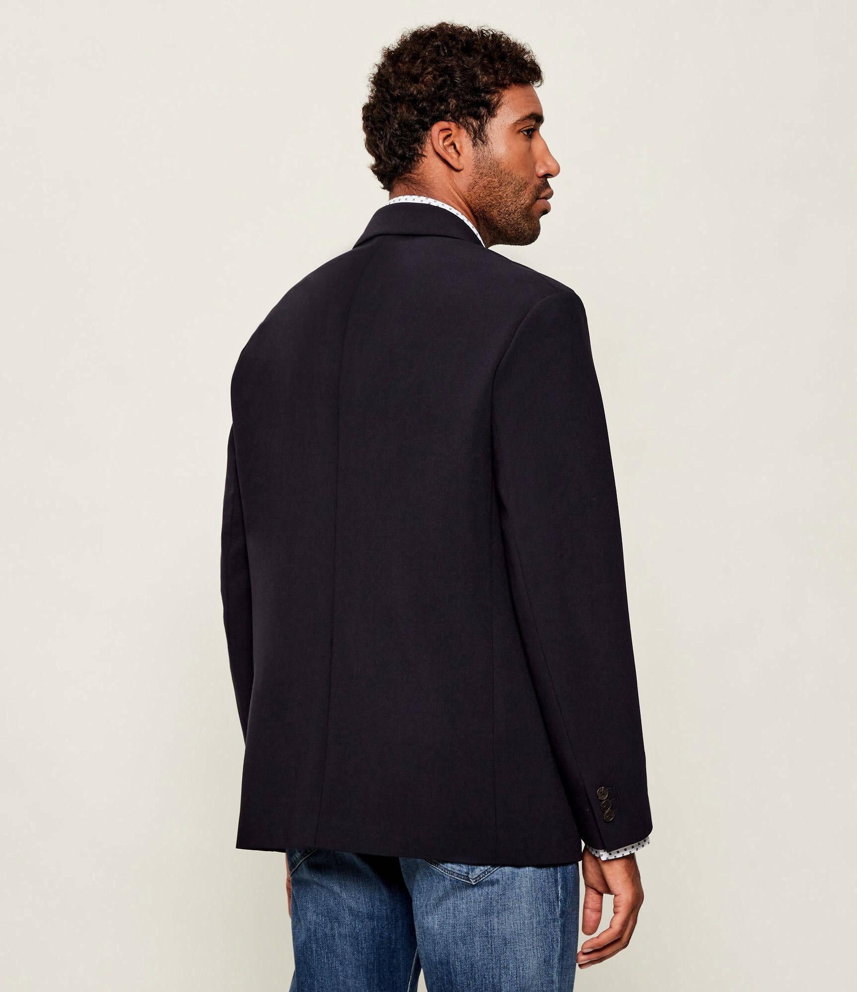 Giacca in tessuto tecnico EM001158 AF18079 UB118 EMPORIO ARMANI Blue navy 