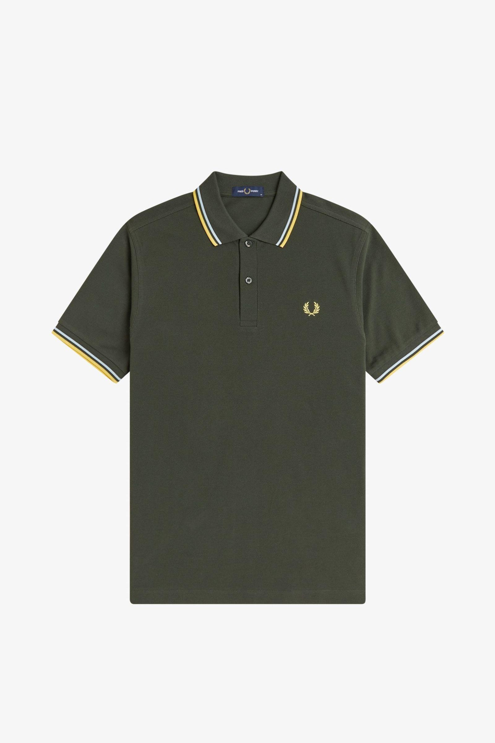 Polo manica corta M3600 05B FRED PERRY Hntngr/lgic/lmnb 