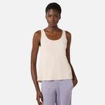 Top in maglia con bande in viscosa lucida TK72S61E2 U69 ELISABETTA FRANCHI Burro/cammello 