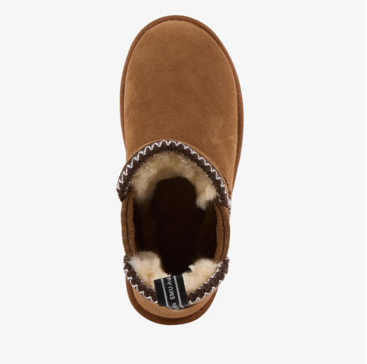 Stivali in suede con shearling HIGGIE W13198 CHES EMU AUSTRALIA Chestnut 