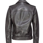 Biker in pelle 103897A21L M04 PINKO Marrone oltre buio 