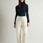 Pantaloni in misto cotone felpato CFWWTR0183FRUT3865 8743 WOOLRICH Milky cream 