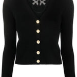 Cardigan in maglia 102018A1KW Z99 PINKO Black 
