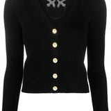 Cardigan in maglia 102018A1KW Z99 PINKO Black 