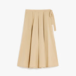 Gonna in popeline di cotone 2515101032 005 MAX MARA WEEKEND Beige 