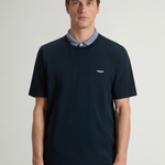 T-Shirt in puro cotone CFWOTE2013MRUT4061 3989 WOOLRICH Melton blue 