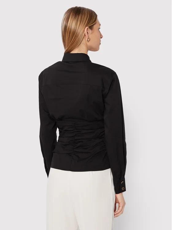 Camicia popeline con arricciatura 1G18CGY817 Z99 PINKO Black 