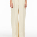 Pantalone ampio in lino lavato 2415131022 035 MAX MARA WEEKEND Burro 